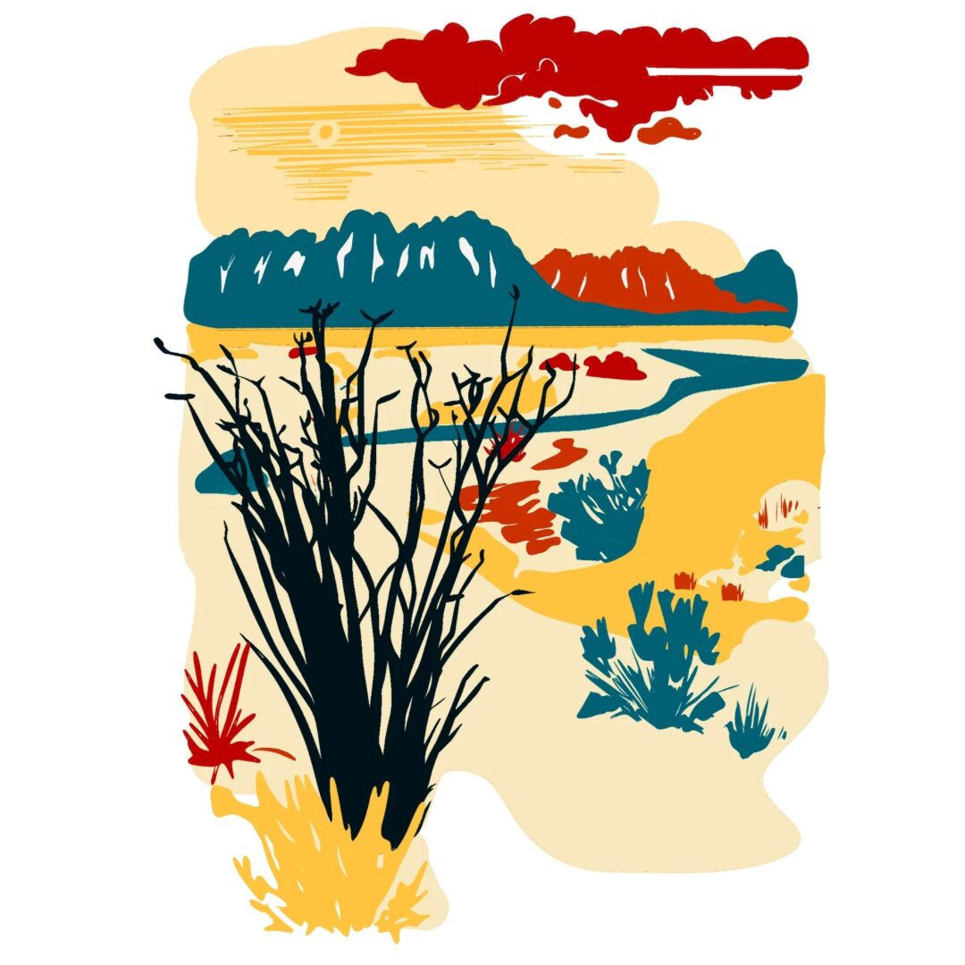 Digital design for the Desert Peak Architects office mural